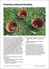 Free PDF to develop early years science skills outdoors