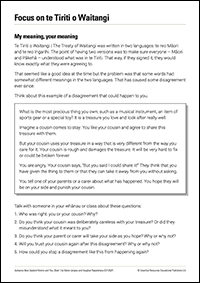 Free Treaty of Waitangi activities for primary school