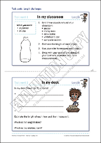 Free Teachables activity cards: measurement and estimating