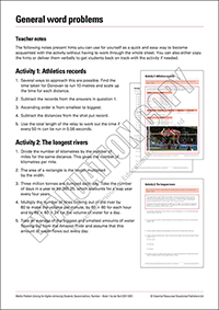 Free maths word problems exercises