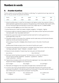 Free number activities PDF