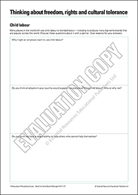 Free philosophical issues resource for teachers